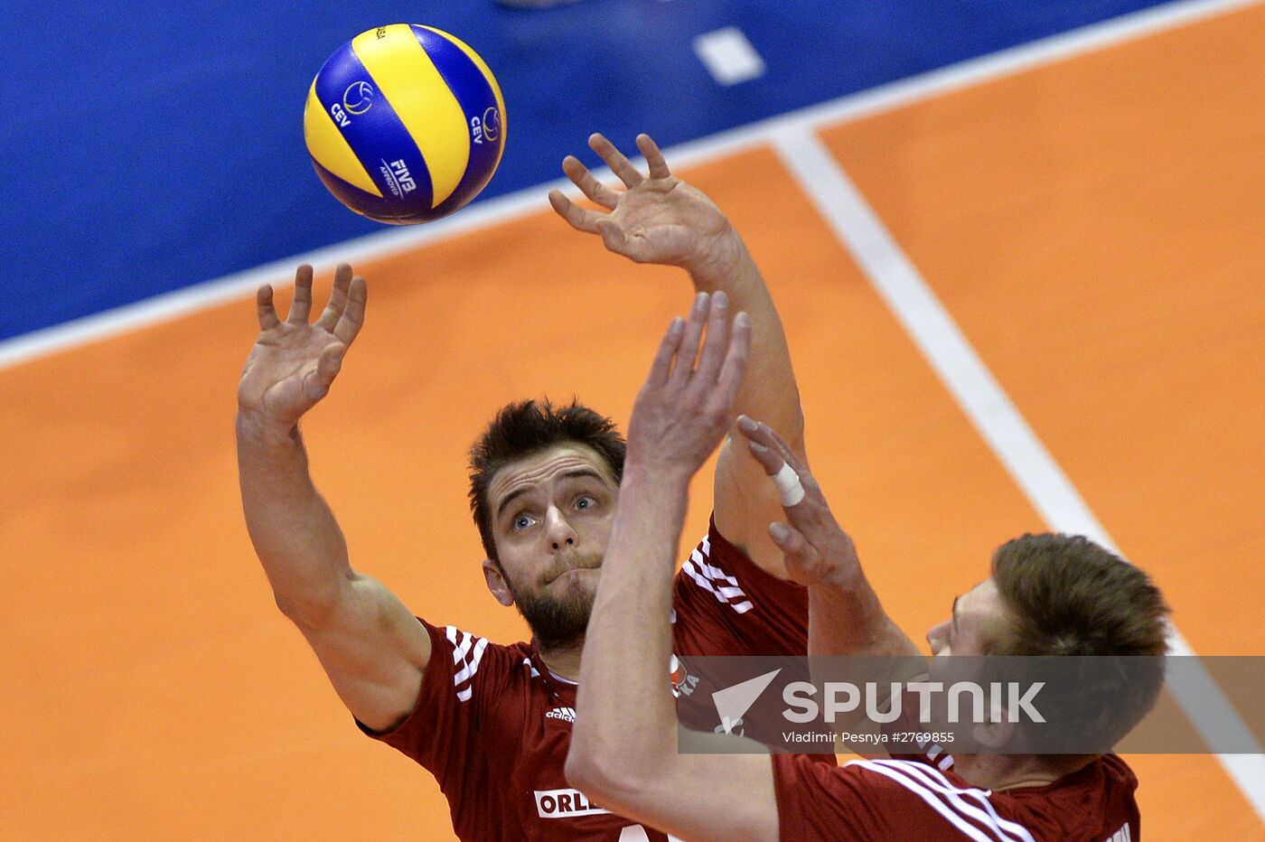 2016 Men's European Volleyball Olympic Qualification Tournament. Serbia vs. Poland