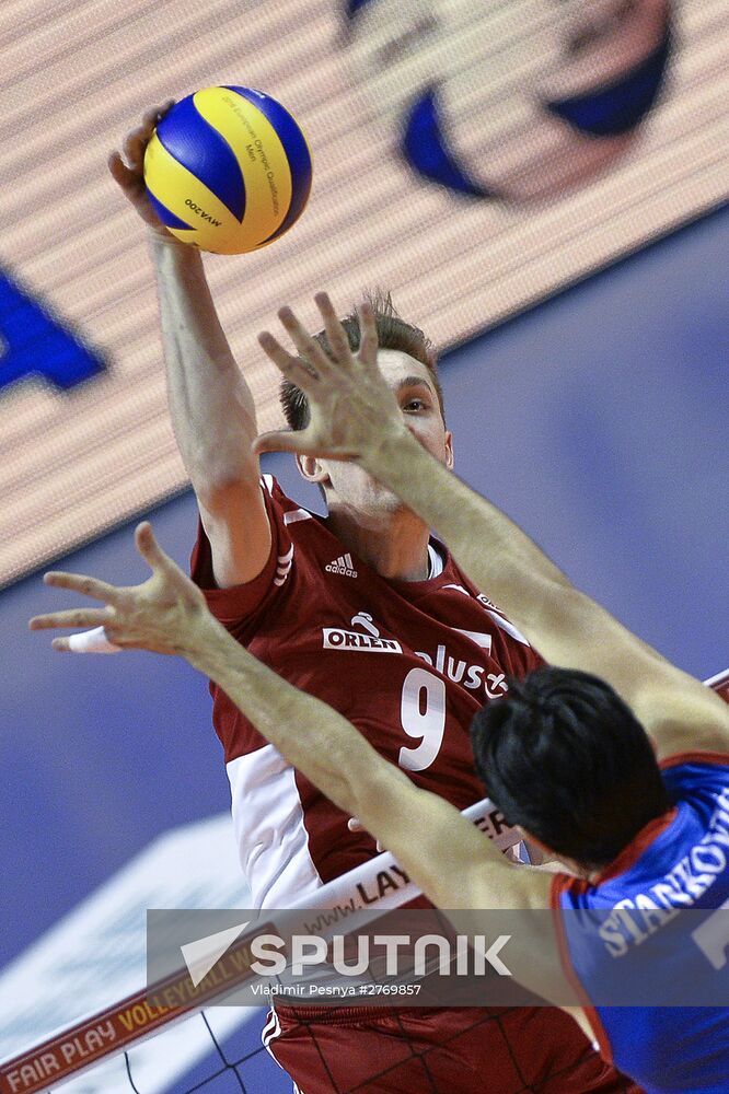 2016 Men's European Volleyball Olympic Qualification Tournament. Serbia vs. Poland