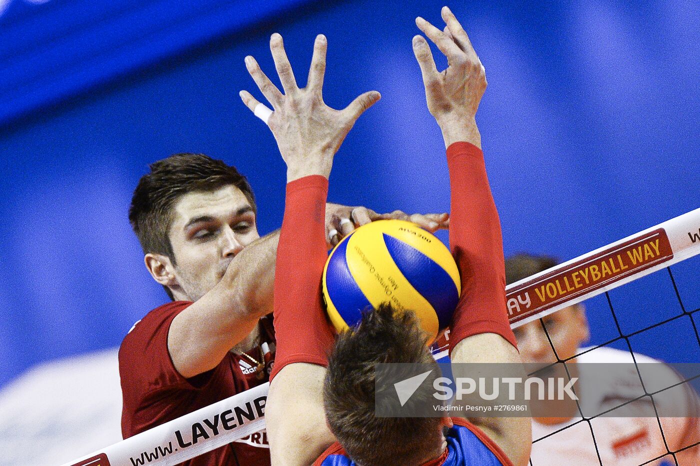 2016 Men's European Volleyball Olympic Qualification Tournament. Serbia vs. Poland
