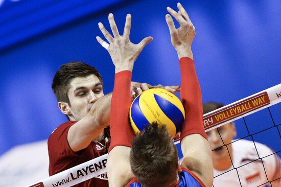 2016 Men's European Volleyball Olympic Qualification Tournament. Serbia vs. Poland