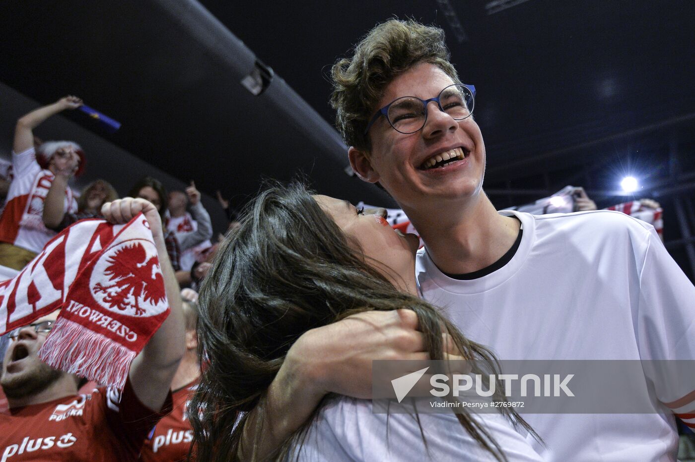 Volleyball. The 2016 Summer Olympics qualifier. Men. Serbia vs. Poland