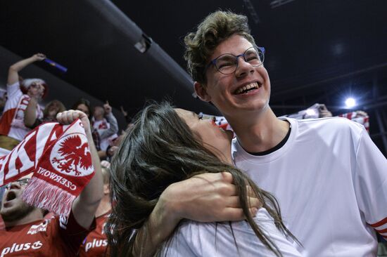 Volleyball. The 2016 Summer Olympics qualifier. Men. Serbia vs. Poland