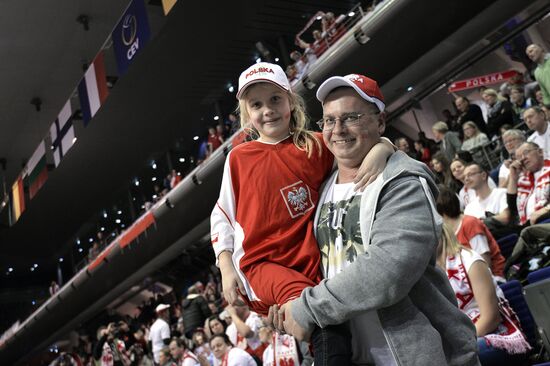 Volleyball. The 2016 Summer Olympics qualifier. Men. Serbia vs. Poland