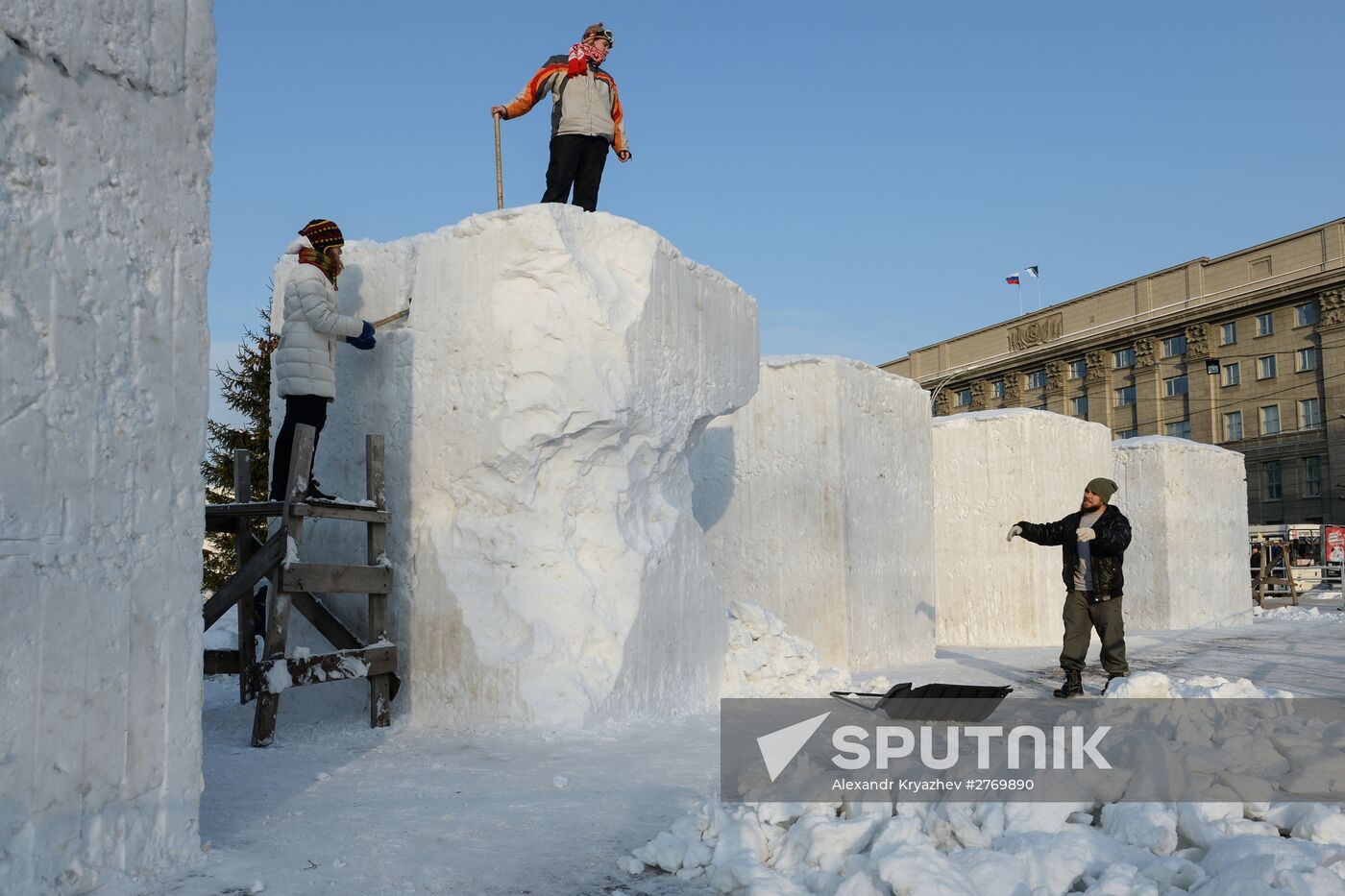 Winter in Russian regions