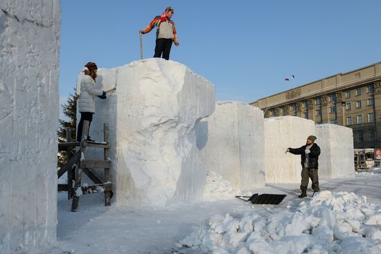 Winter in Russian regions