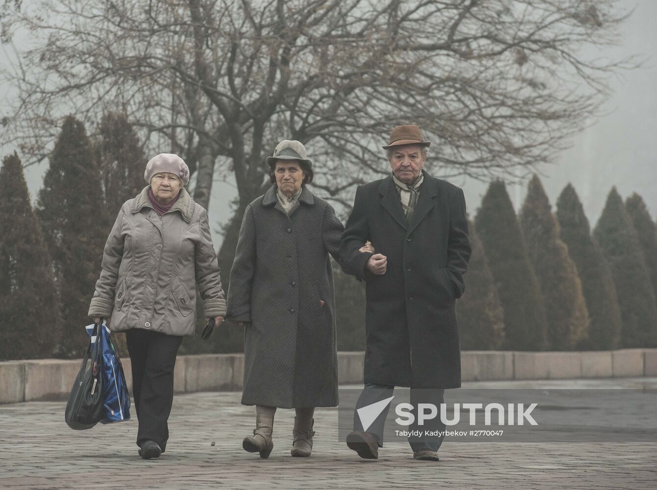 Fog in Bishkek