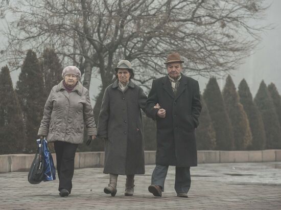 Fog in Bishkek