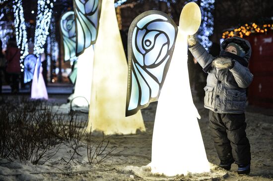 Muscovites during New Year holidays