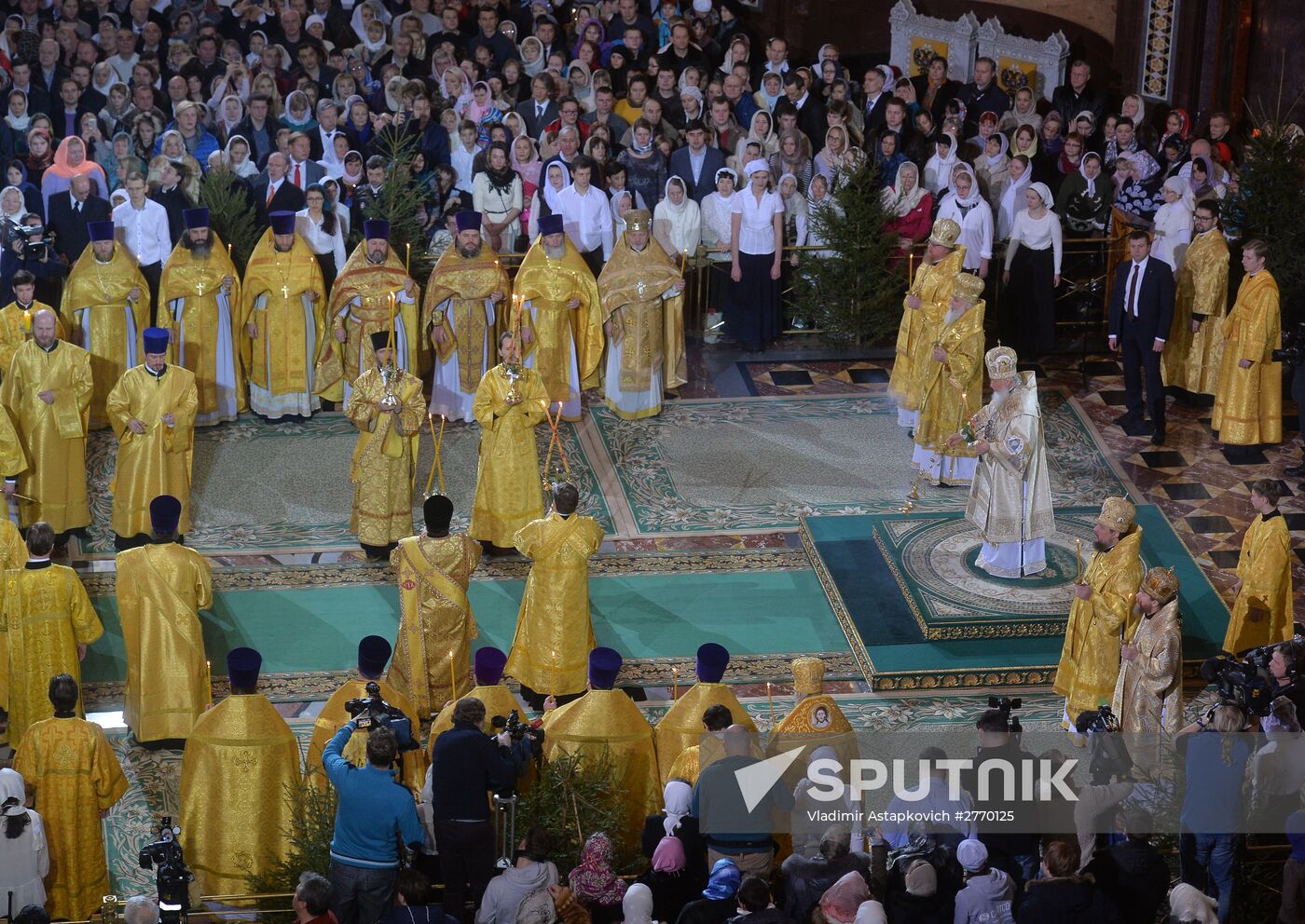 Christmas Liturgy at Christ the Savior Cathedral