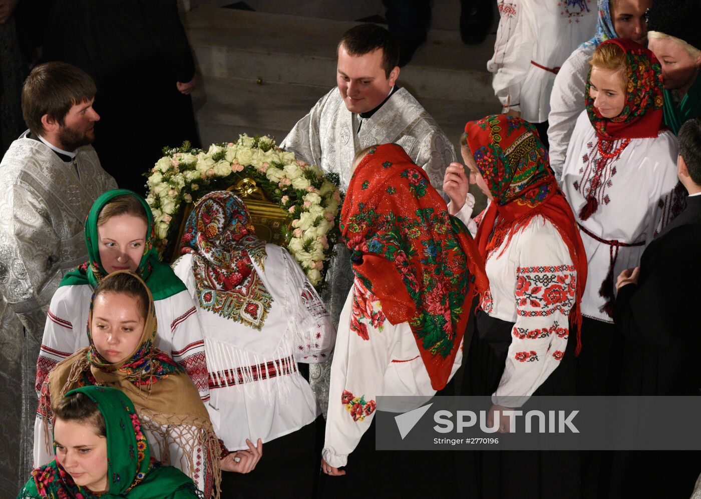 Christmas liturgy at Kiev-Pechersk Lavra