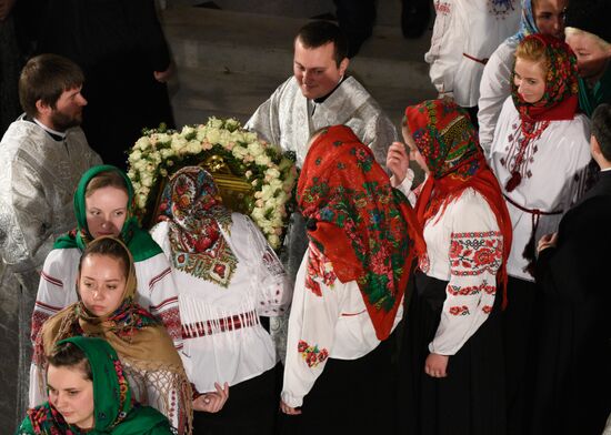 Christmas liturgy at Kiev-Pechersk Lavra