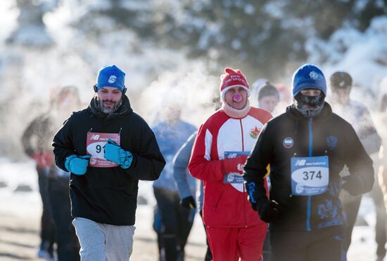 The 25th Christmas half marathon in Omsk