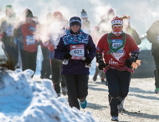 The 25th Christmas half marathon in Omsk