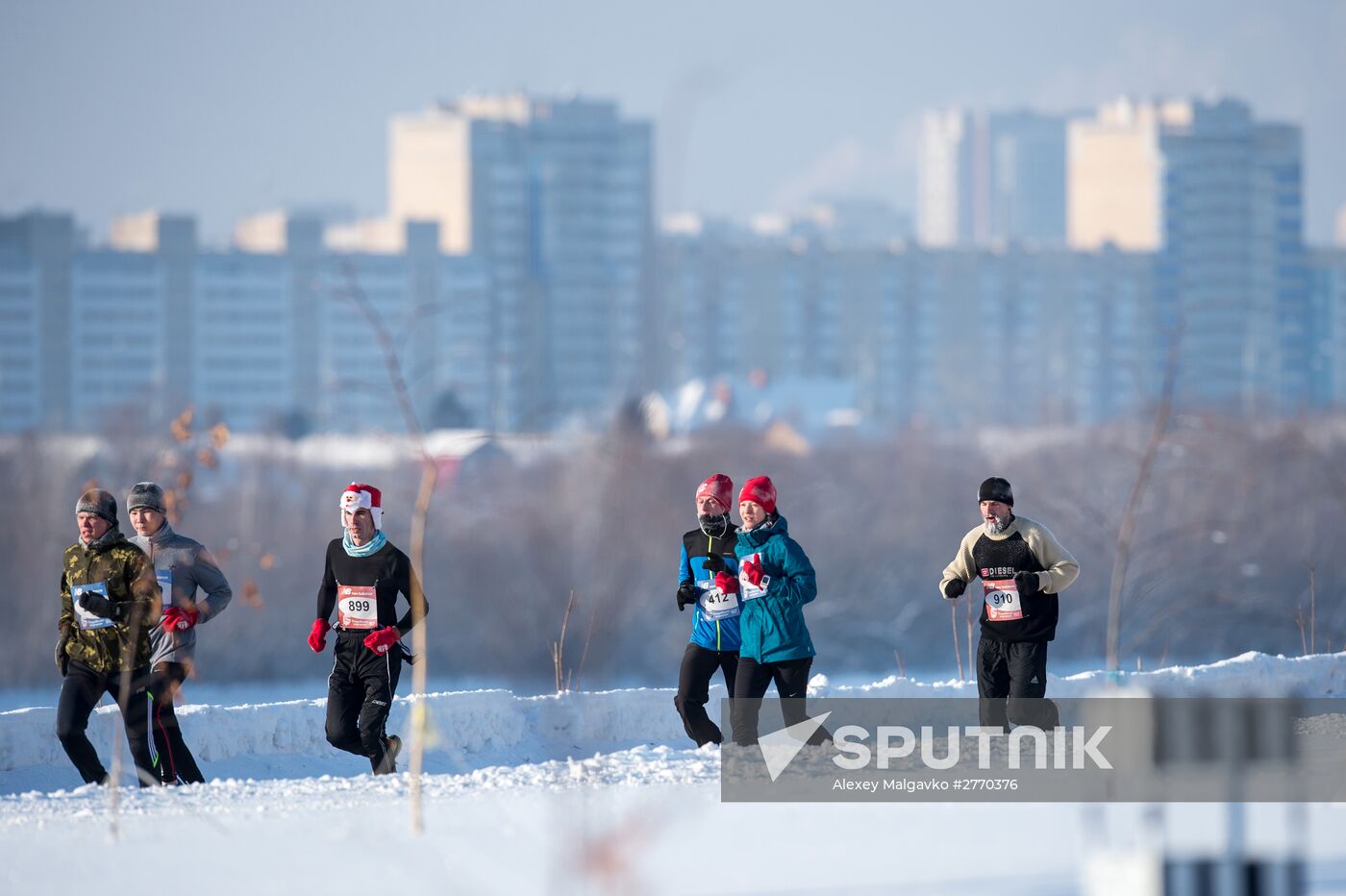 The 25th Christmas half marathon in Omsk