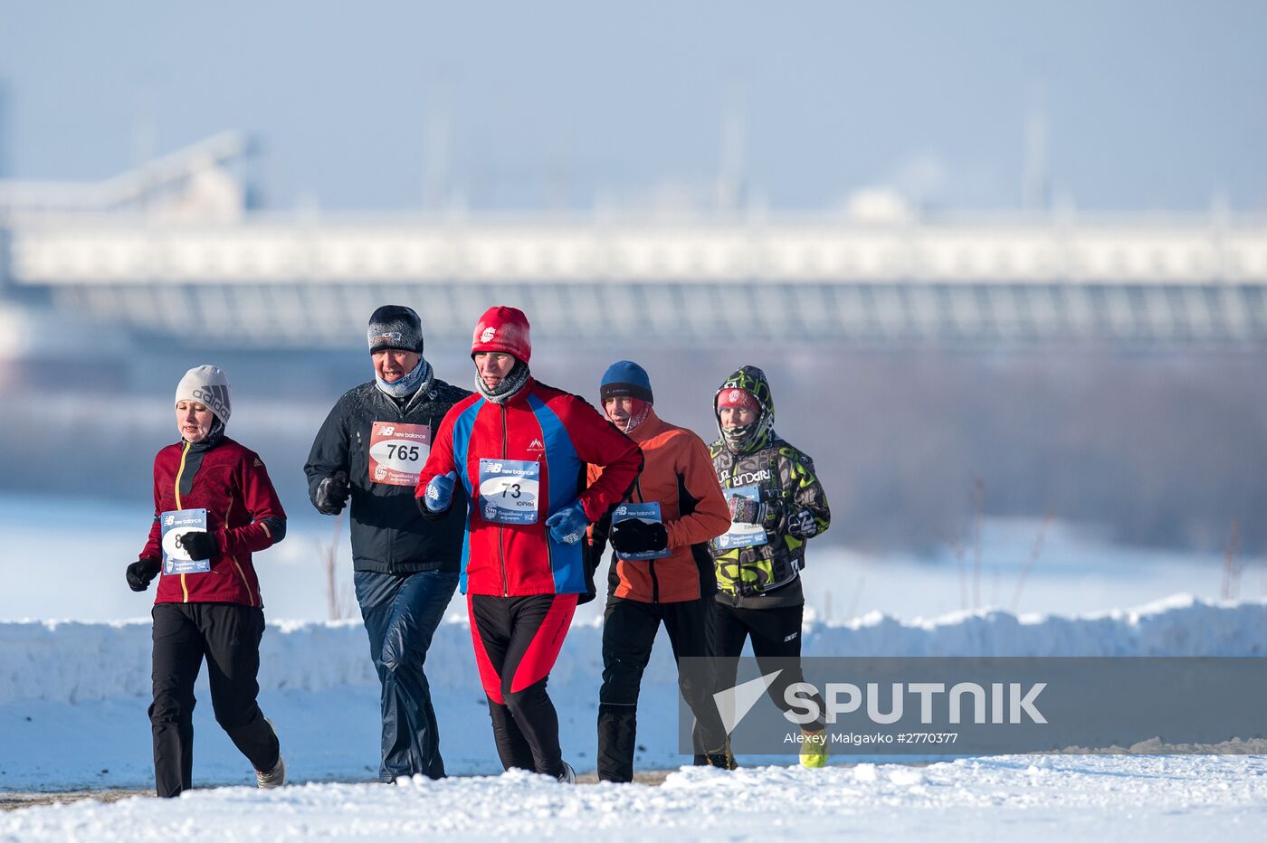 The 25th Christmas half marathon in Omsk