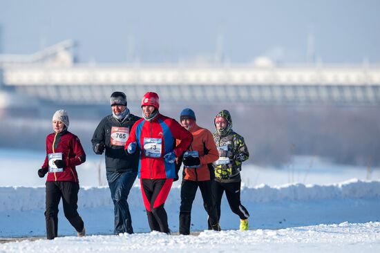 The 25th Christmas half marathon in Omsk