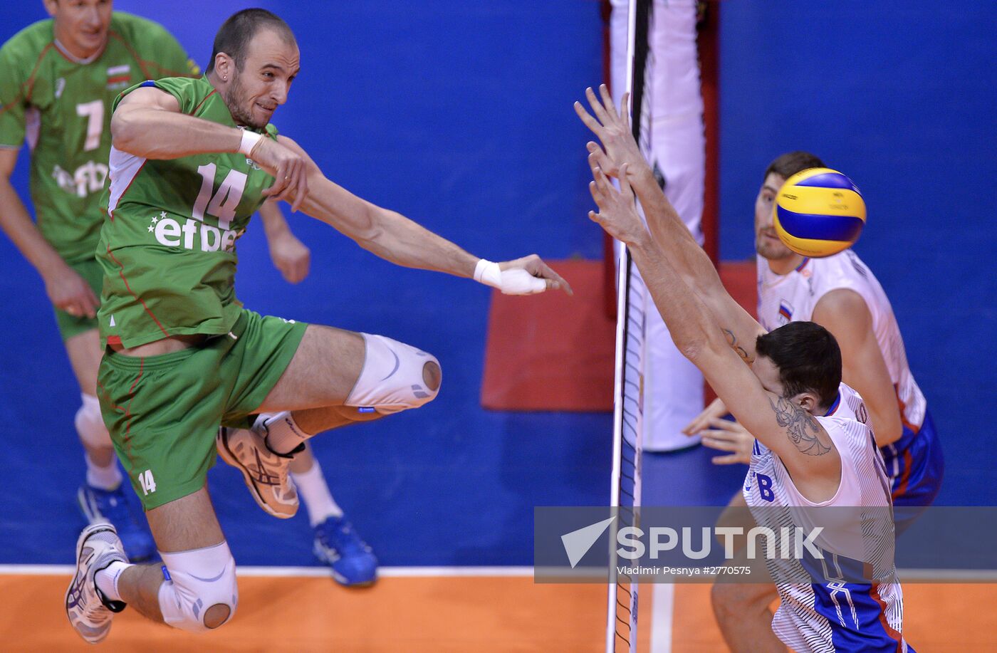 2016 Olympic Games Men's Qualification Volleyball Tournament. Russia vs. Bulgaria