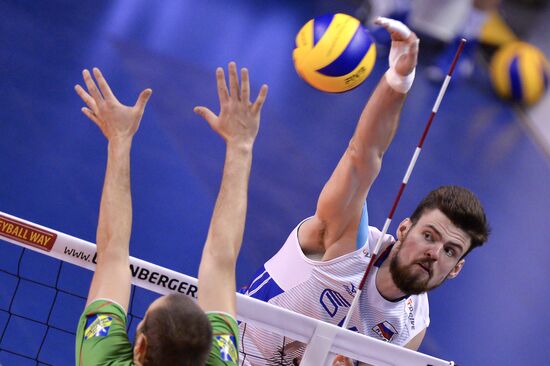 2016 Olympic Games Men's Qualification Volleyball Tournament. Russia vs. Bulgaria