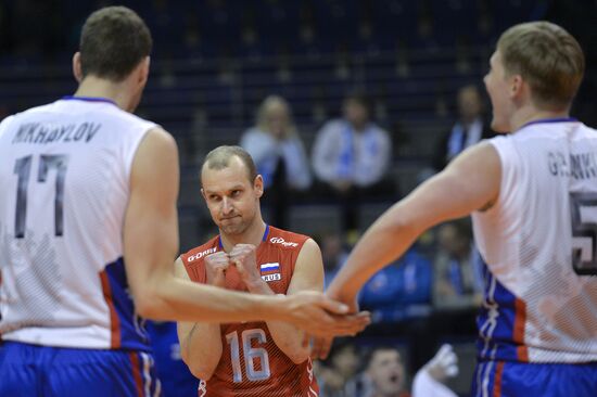 2016 Olympic Games Men's Qualification Volleyball Tournament. Russia vs. Bulgaria