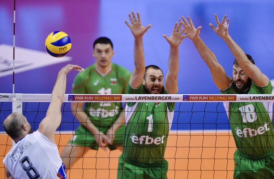 2016 Olympic Games Men's Qualification Volleyball Tournament. Russia vs. Bulgaria