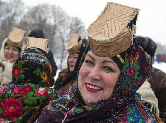 Winter Malanya festival in Belgorod Region