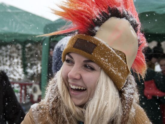 Winter Malanya festival in Belgorod Region