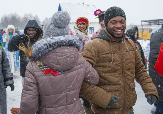 Winter Malanya festival in Belgorod Region