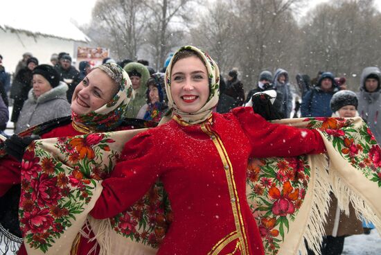 Winter Malanya festival in Belgorod Region