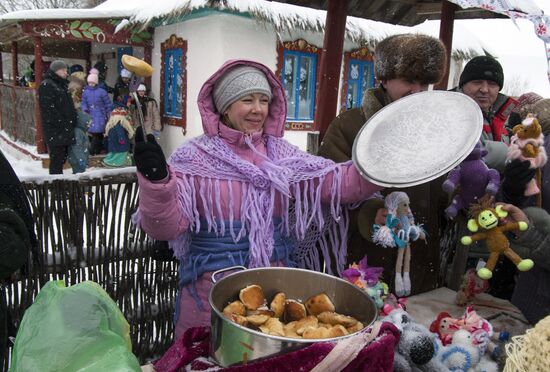 Winter Malanya festival in Belgorod Region