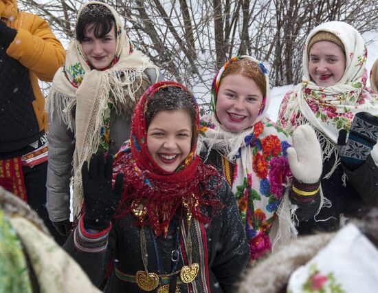 Winter Malanya festival in Belgorod Region