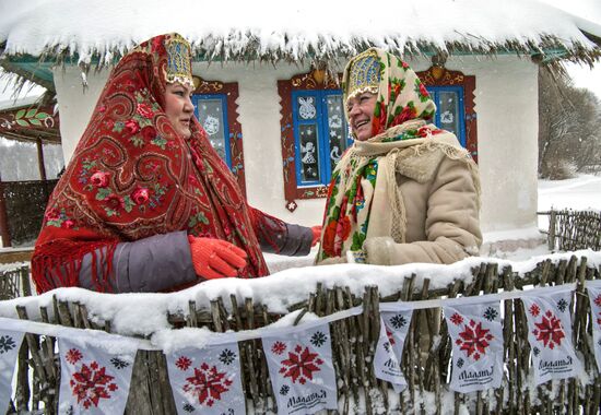 Winter Malanya festival in Belgorod Region