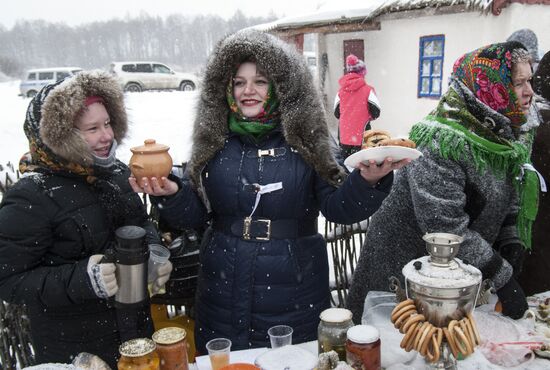 Winter Malanya festival in Belgorod Region