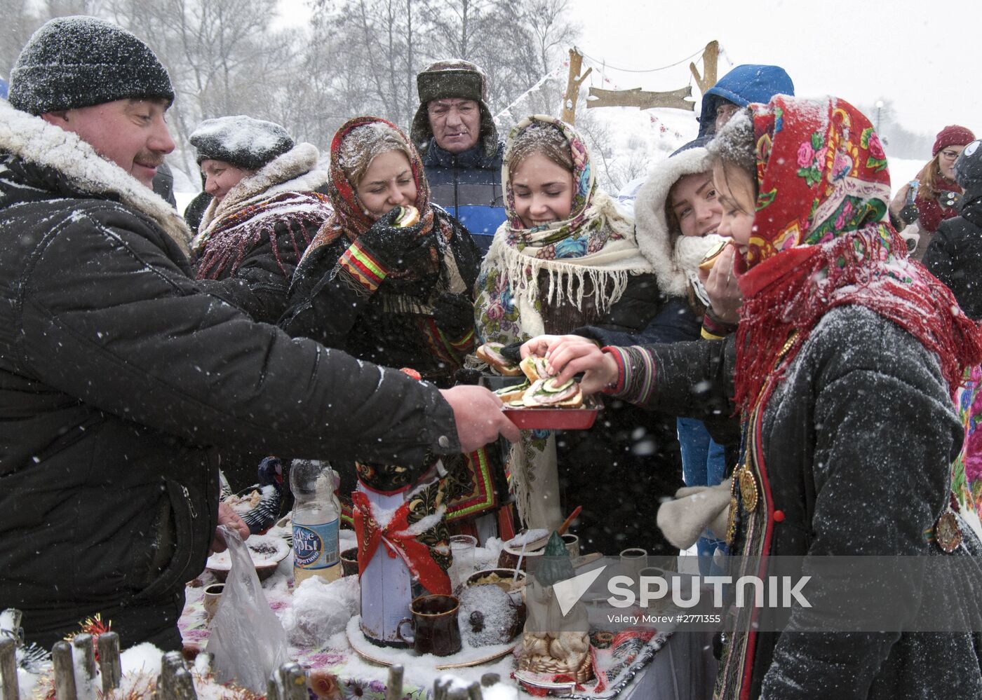 Winter Malanya festival in Belgorod Region