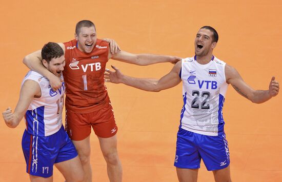 2016 Olympic Games Men's Qualification Volleyball Tournament. France vs. Russia