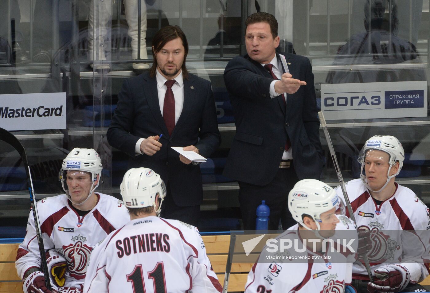 Hockey. KHL. Dynamo Moscow vs. Dinamo Riga