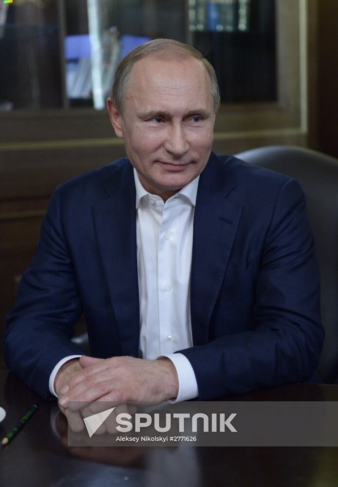 President Vladimir Putin gives interview to Bild
