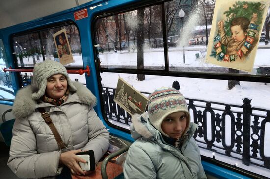 New Year tram in Moscow
