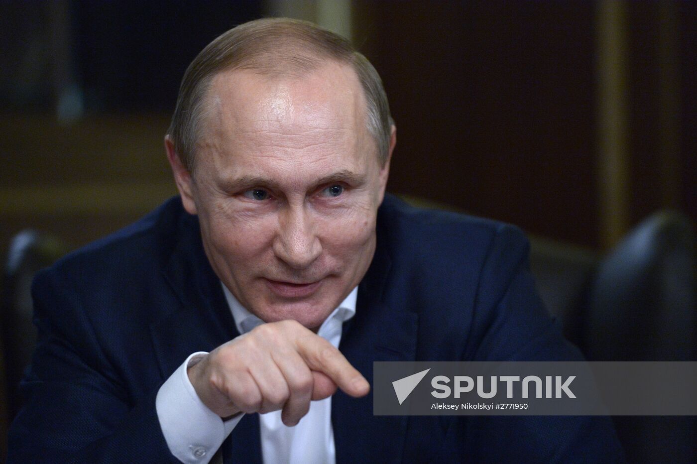 Russian President Vladimir Putin interviewed by Germany's Bild magazine