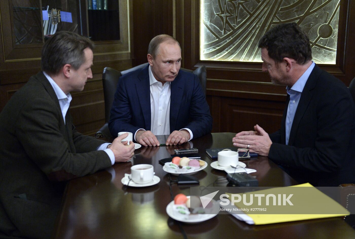 Russian President Vladimir Putin interviewed by Germany's Bild magazine