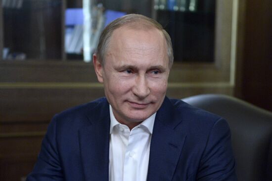 Russian President Vladimir Putin interviewed by Germany's Bild magazine