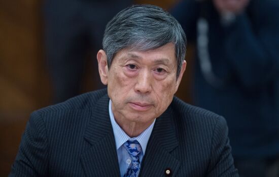 Russian Foreign Minister Sergey Lavrov meets with former Japanese Foreign Minister Masahiko Komura