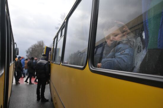 Miners block road in Lviv Region