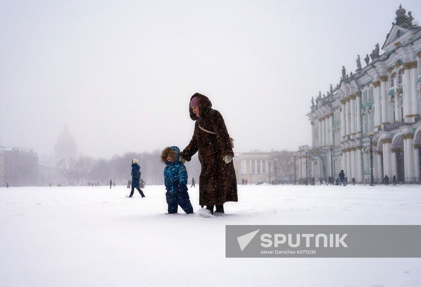 Winter weather in St. Petersburg