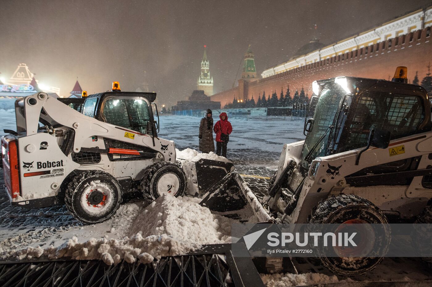 Snowfall in Moscow