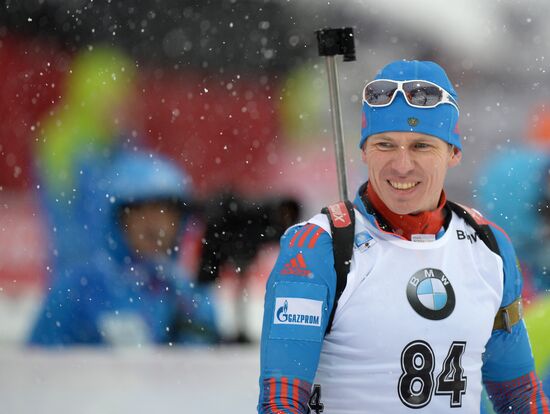 Biathlon World Cup 5th leg. Men. Individual race