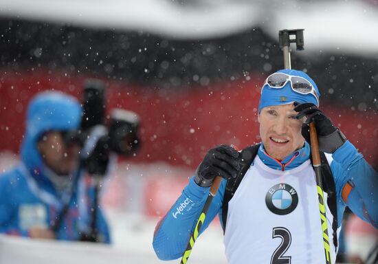 Biathlon World Cup 5th leg. Men. Individual race