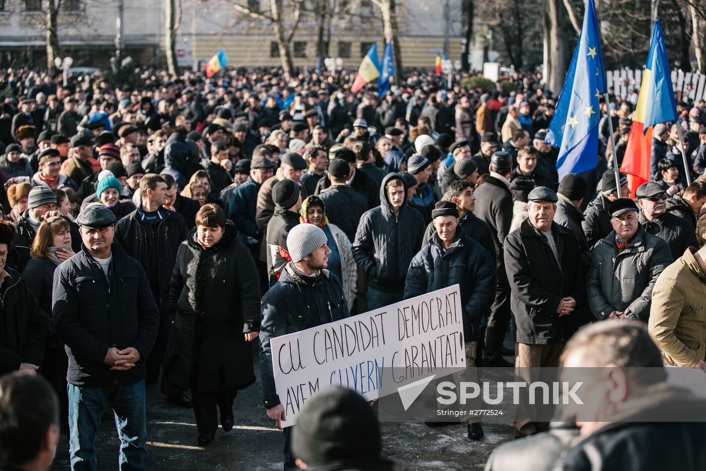 Opposition rally in Moldova