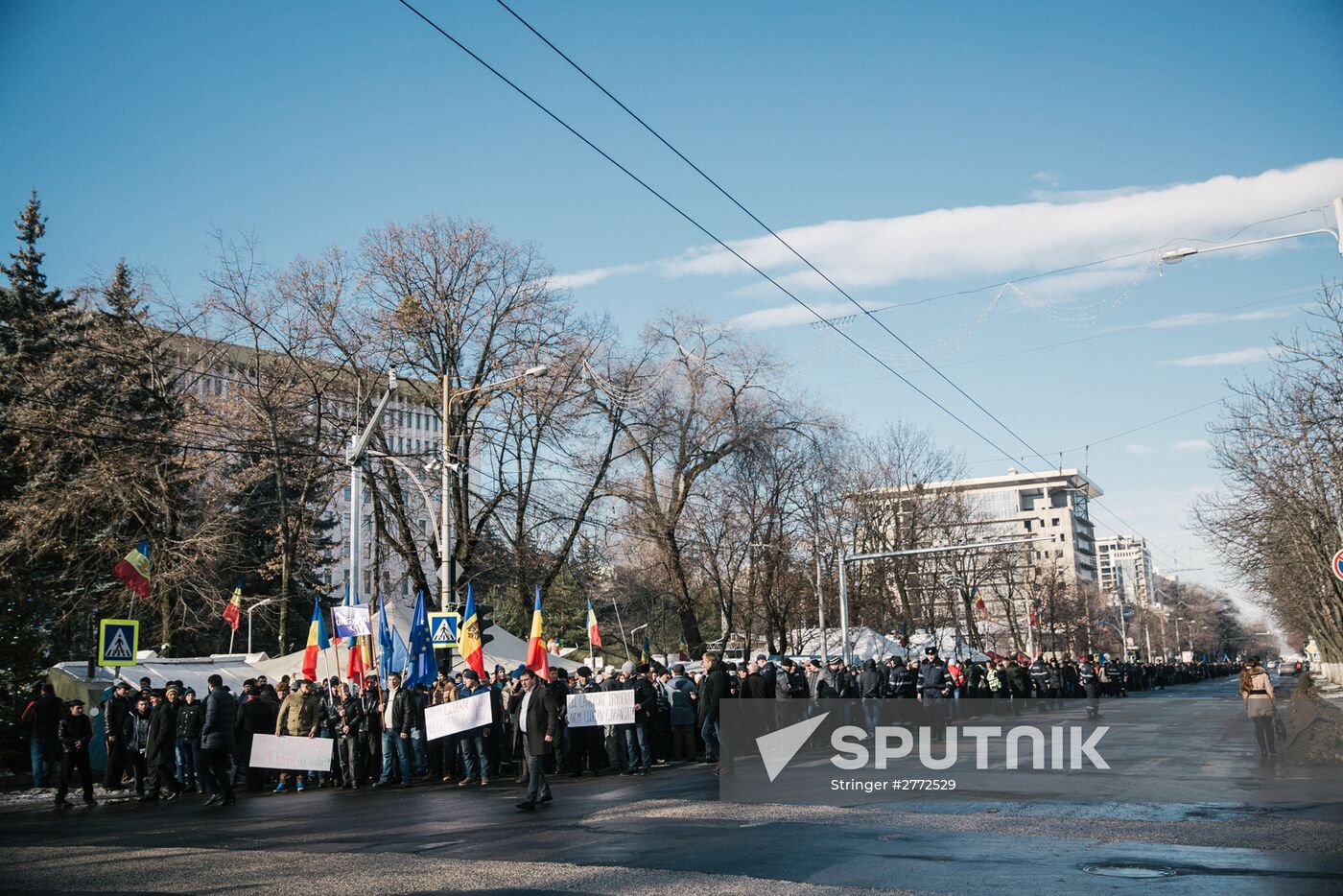 Opposition rally in Moldova