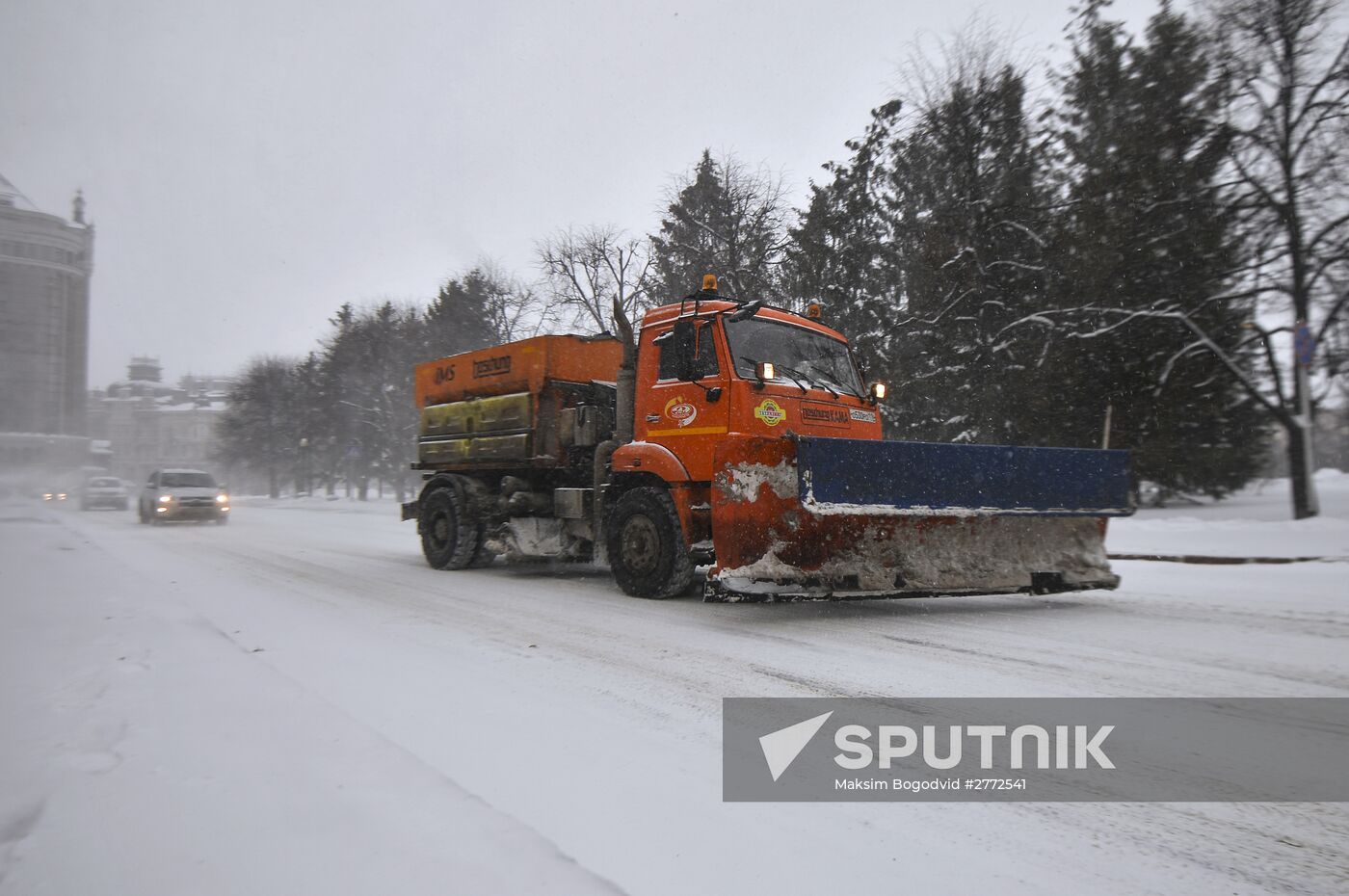 Snow removal in Kazan