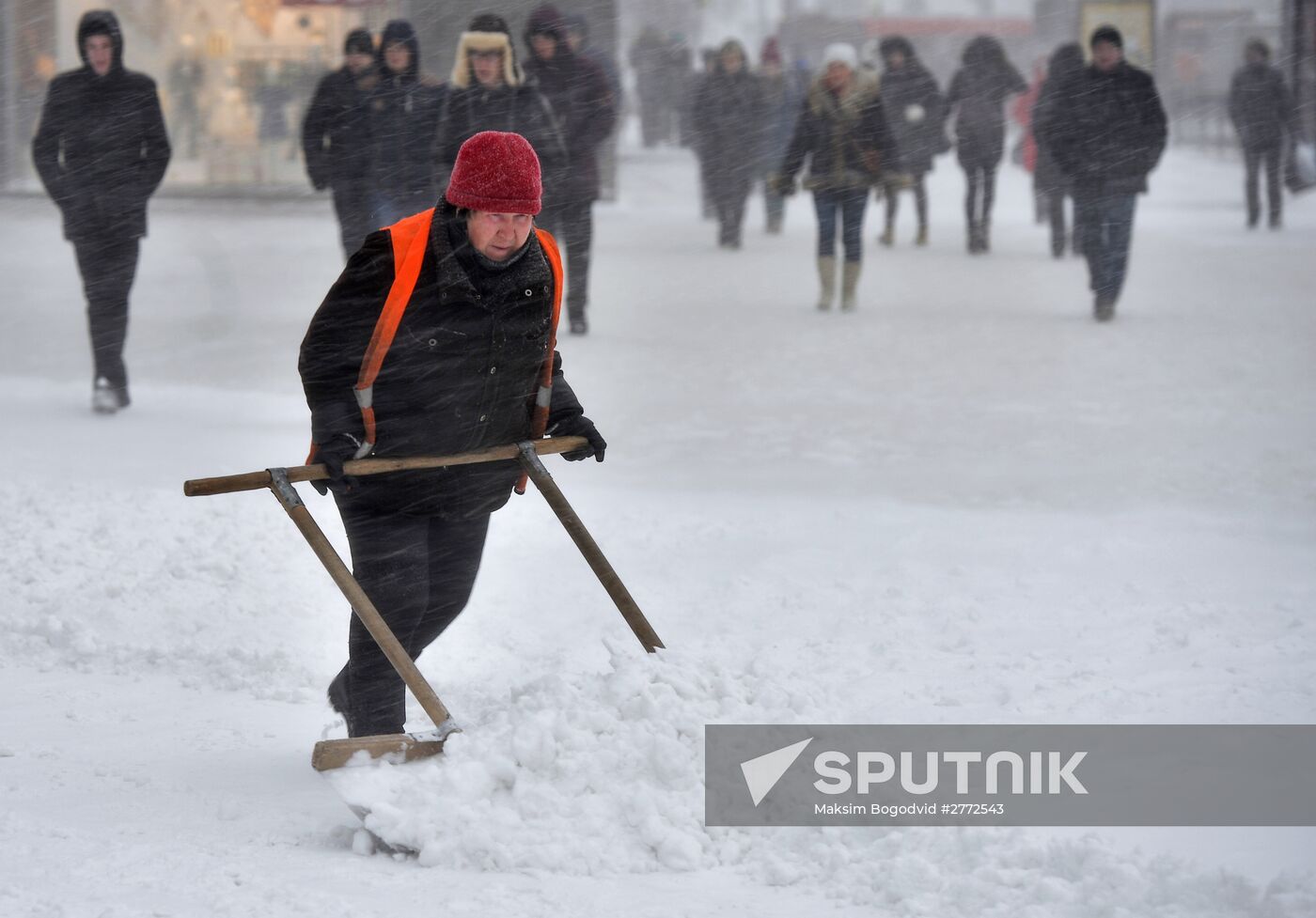 Snow removal in Kazan